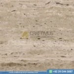 Classic Travertine Slabs on Display at factory