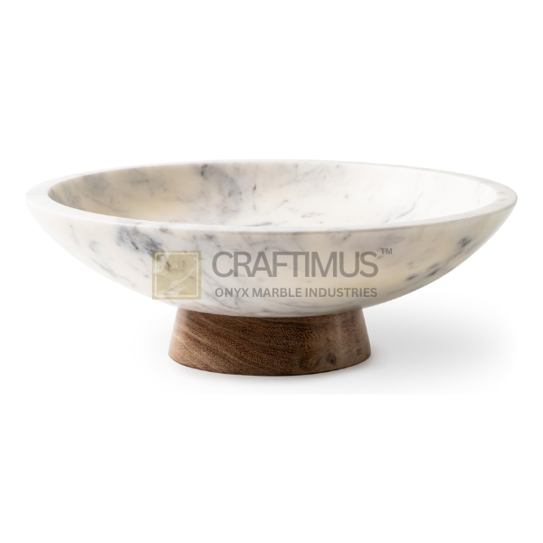White marble bowl
