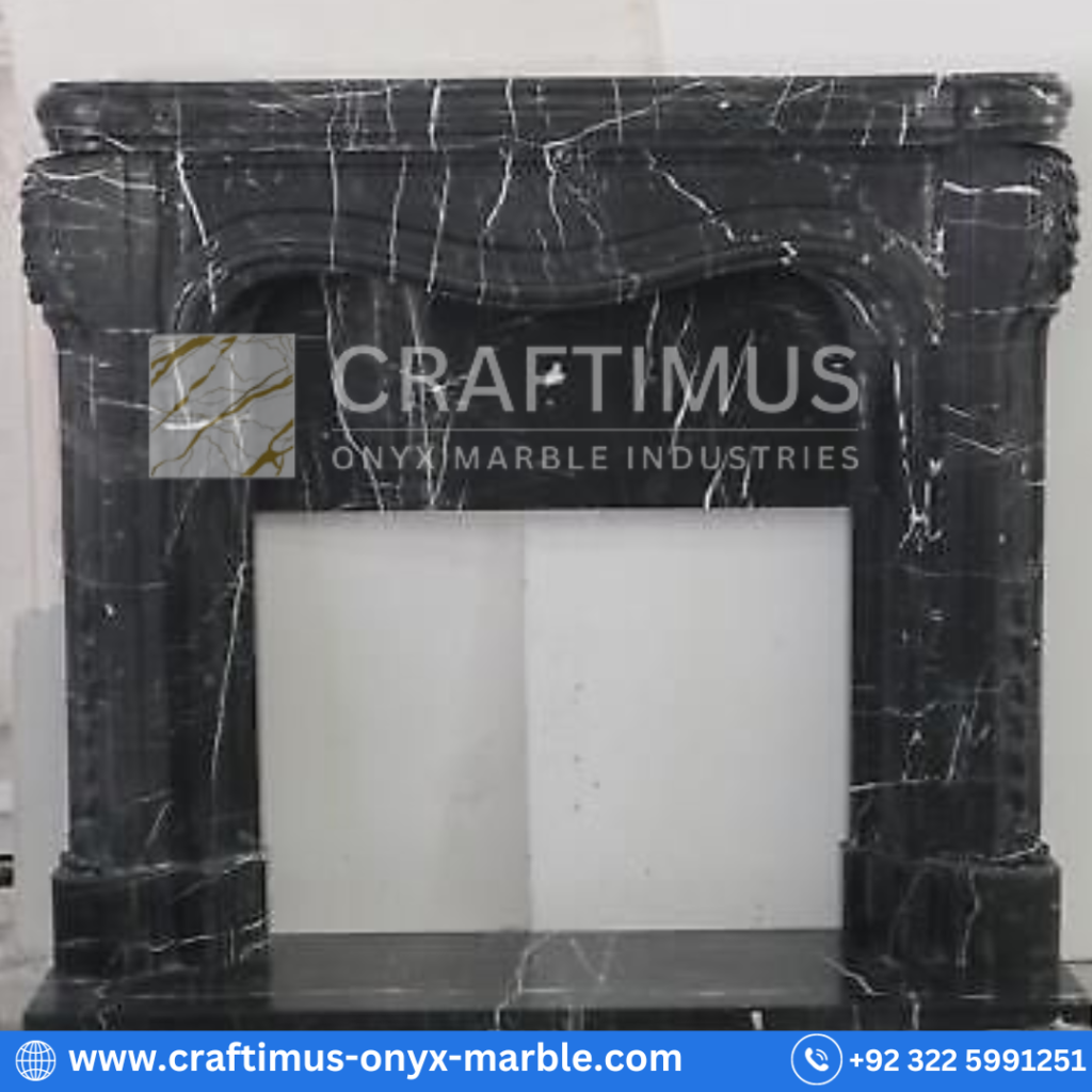 Marble fireplaces made by CRAFTIMUS Onyx Marble Industries (Pvt) Ltd in Pakistan