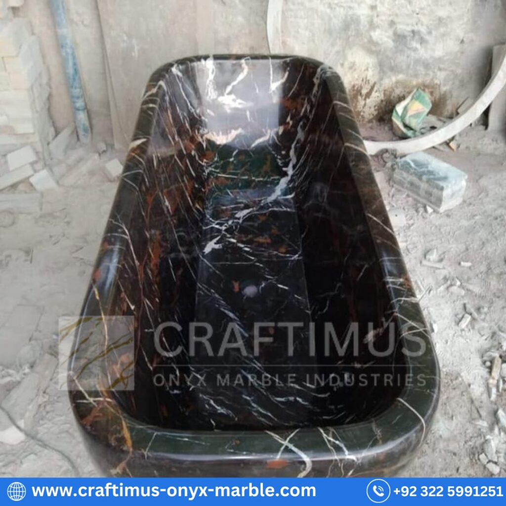 Marble bathtubs made by CRAFTIMUS Onyx Marble Industries (Pvt) Ltd in Pakistan