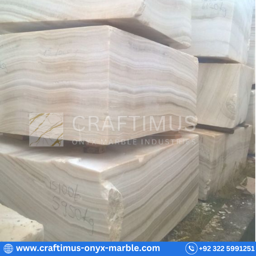 Marble blocks available at CRAFTIMUS Onyx Marble Industries (Pvt) Ltd in Pakistan