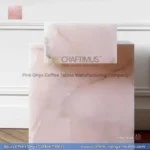 Pink Onyx Square Coffee Table Designs and Images