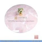 Pink Onyx Round Shaped Coffee Table