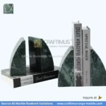 jungle green marble bookends sailboat shaped designs made in china 04