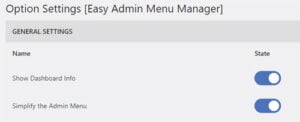 Toggle Easy Menu Manager On