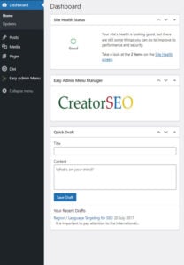 Easy Admin Manager On