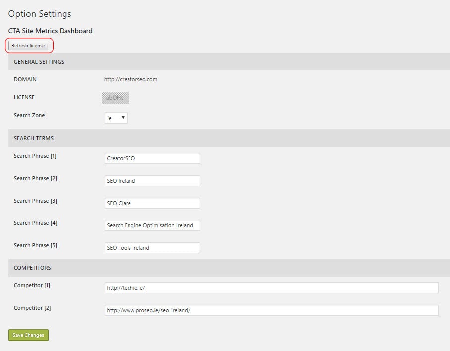Completed ranking form for the Performance Plugin Completed ranking form for the Performance Plugin