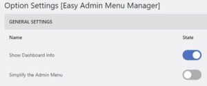 Toggle Easy Menu Manager Off