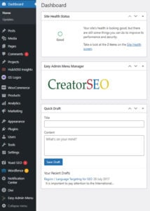 Easy Admin Manager Off