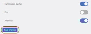Save Changes after updating