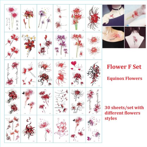 Temporary Tattoo Stickers F Set