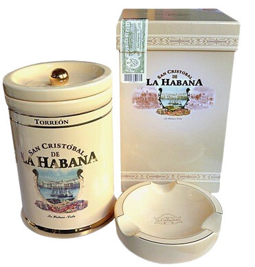 San Cristobal Torreon De La Habana Ceramic Jar Humidor - Image 2