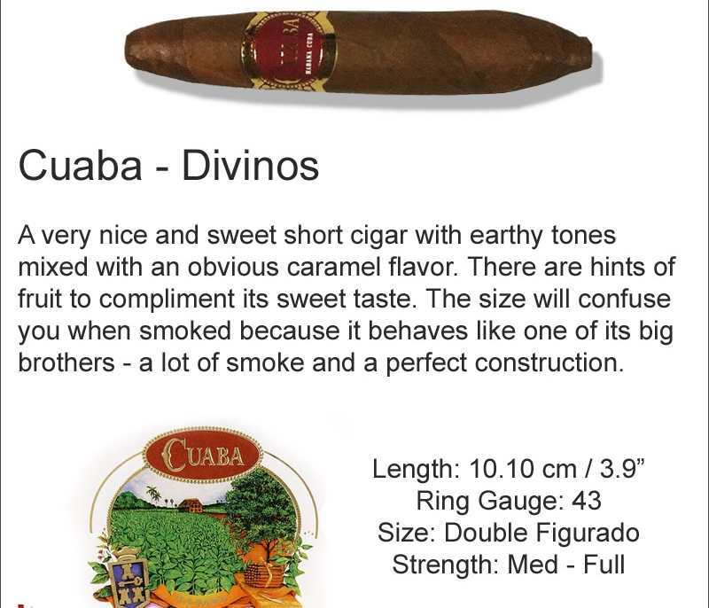 Cuaba Divinos 222