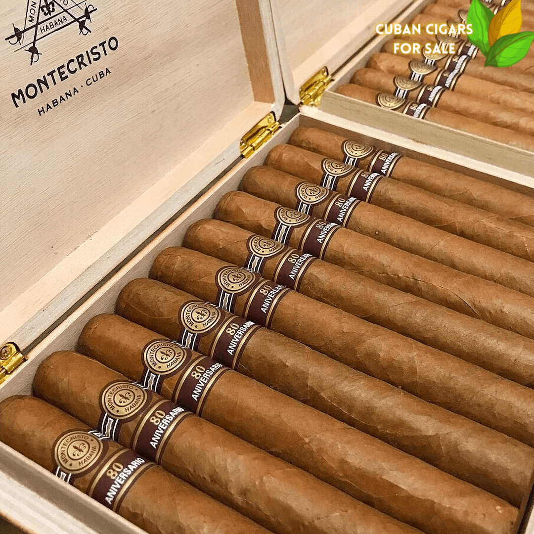 Montecristo 80 anniversario Cuban Cigars - Detail View