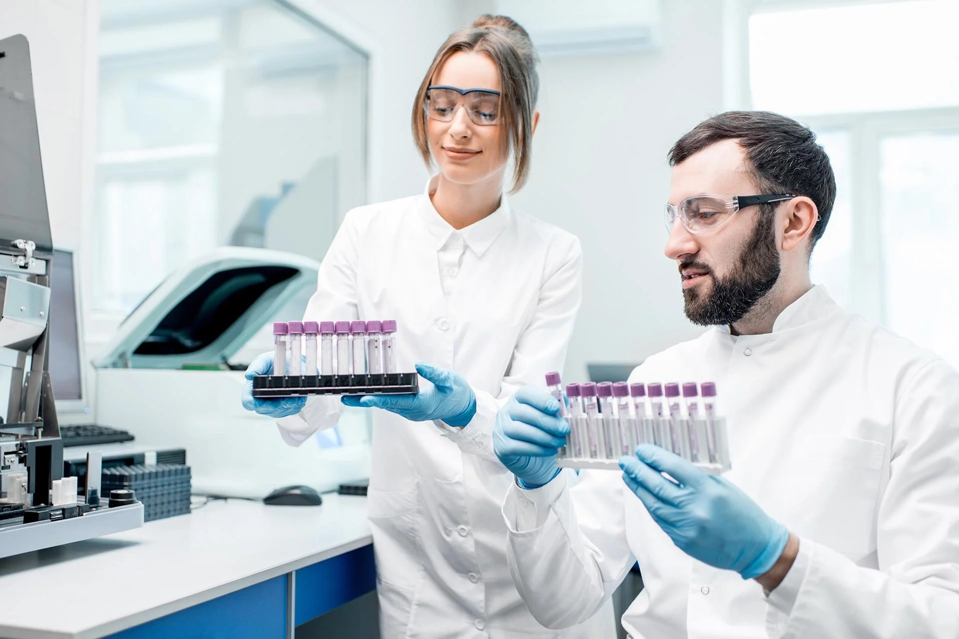 Female and Male Scientist 1