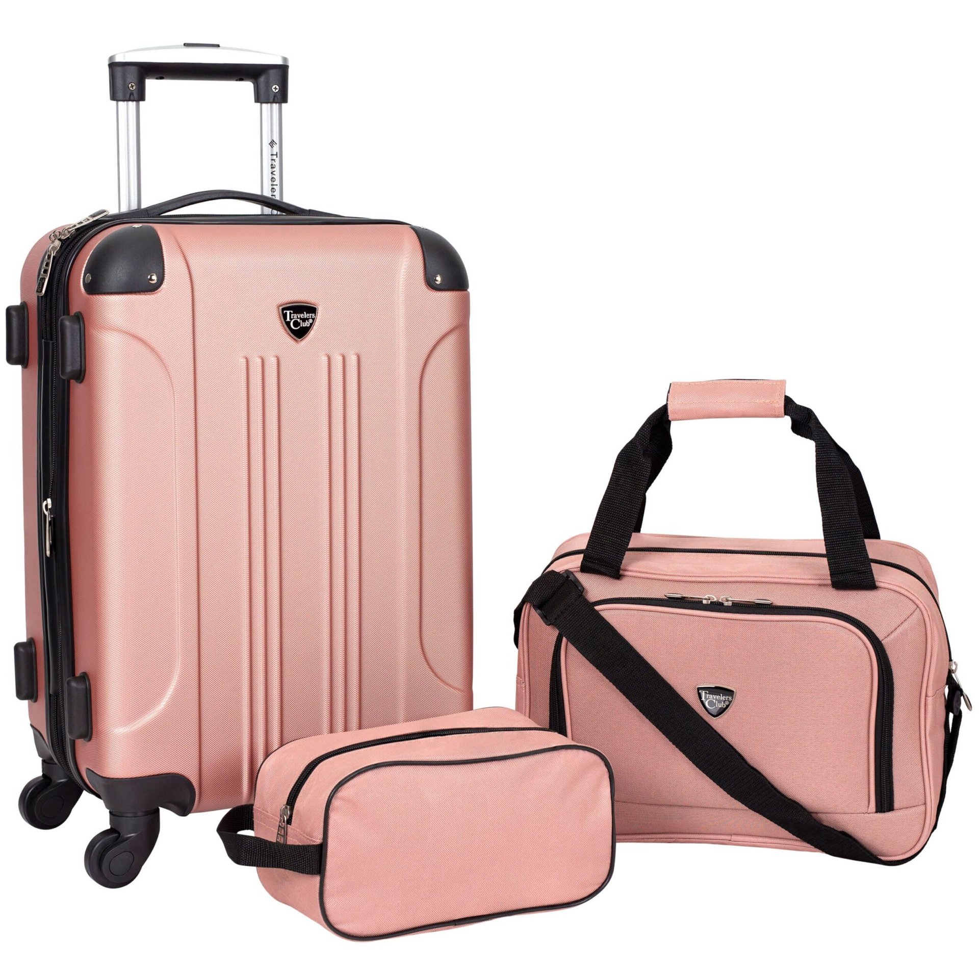 Travelers Club Chicago Hardside Spinner Luggage Set