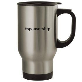 #sponsorship – Stainless Steel Hashtag Travel Coffee Mug