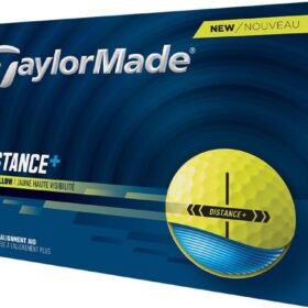 TaylorMade 2025 Distance Plus Golf Balls | 12pk - Yellow