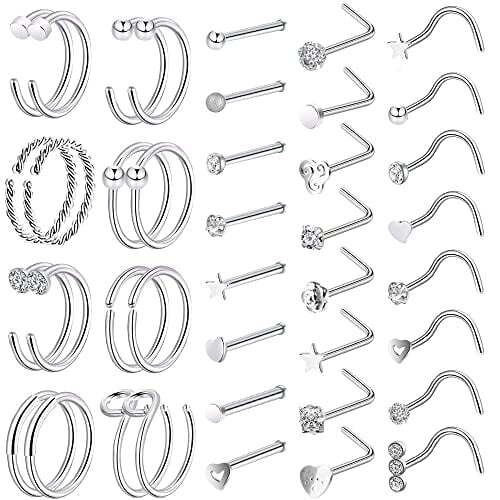 ONESING 35–70 PCS 18G/20G Nose Rings Set