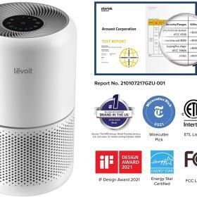 Alternative view of Levoit Core300‑P Air Purifier – Dust, Pet hair & Smoke Remover