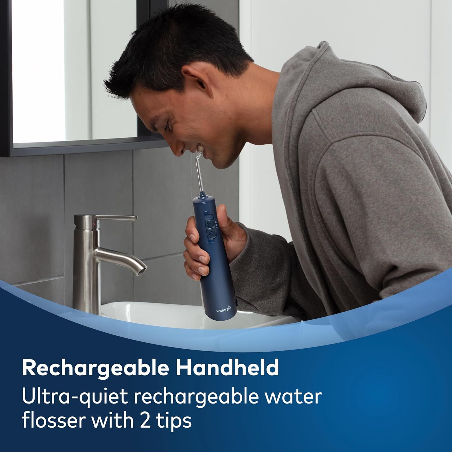 Waterpik Cordless Pulse Rechargeable Portable Water Flosser for Teeth - Image 2