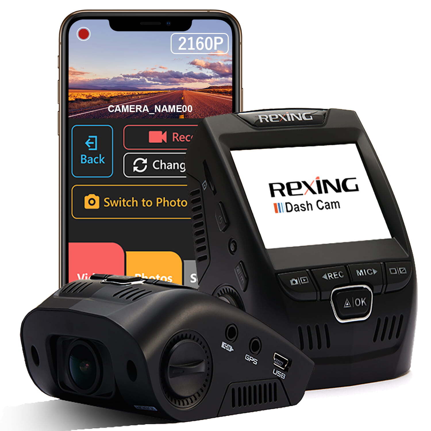 Rexing V1-4K Ultra HD Car Dash Cam with Wi-Fi