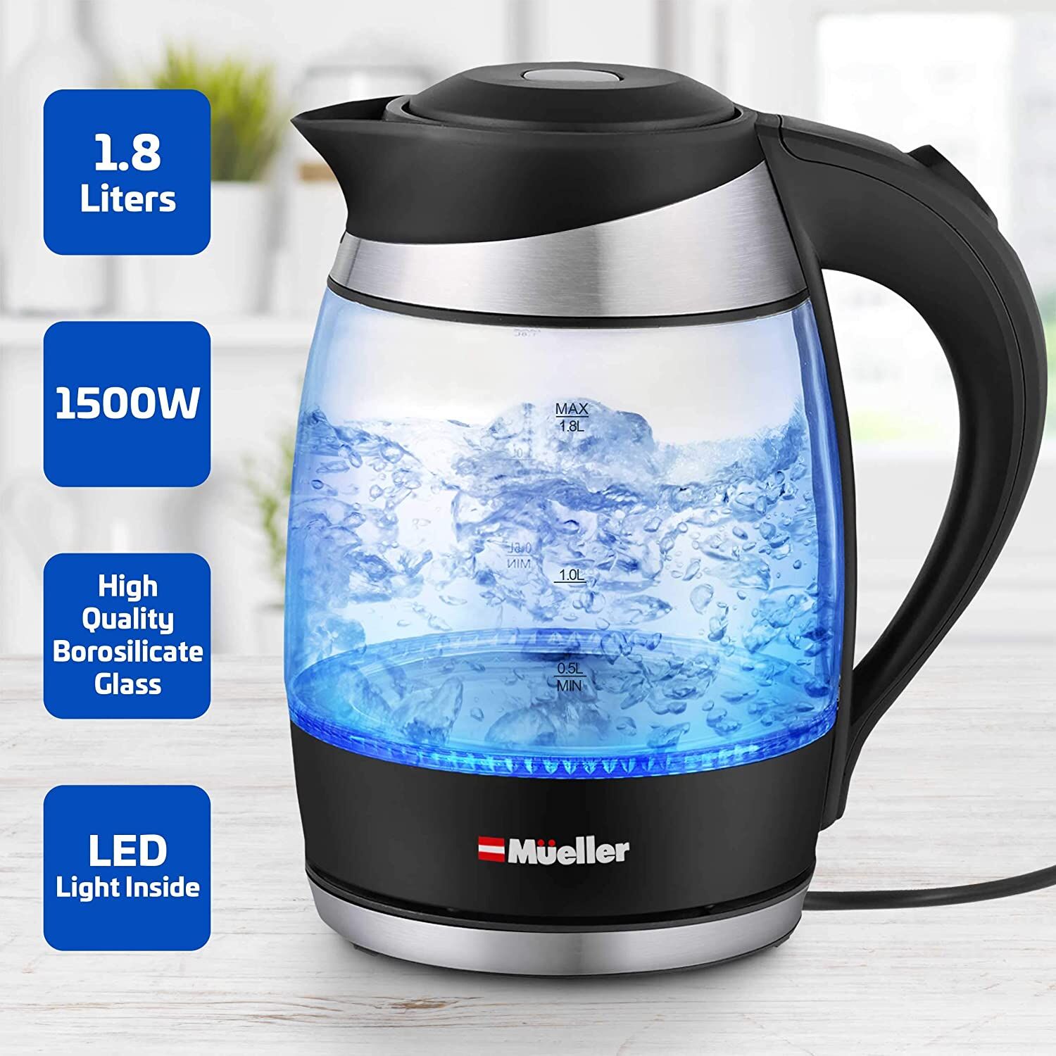 Mueller Living 1.8L Electric Kettle - Image 6