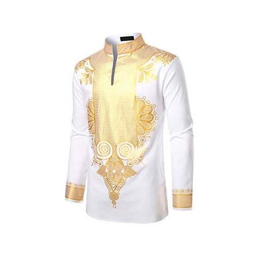 LucMatton Men's African Dashiki Shirt