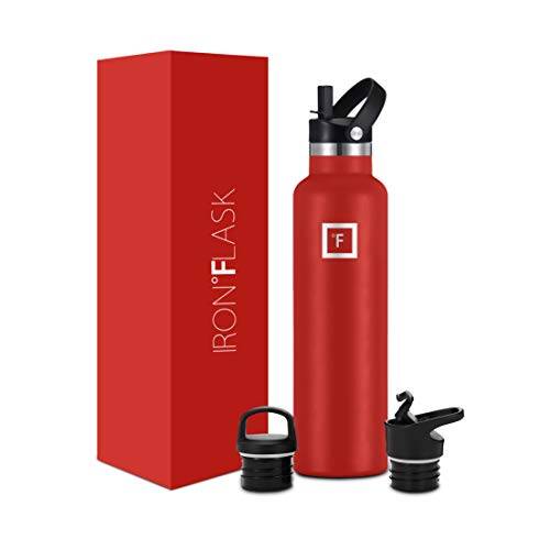 IRON °FLASK 18 oz Stainless Steel Water Bottle – Fire Red