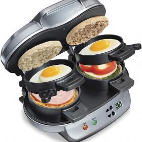 Hamilton Beach Dual Breakfast Sandwich Maker with Timer