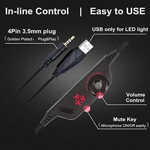 Gaming Headset for PS4 Xbox One - Image 4
