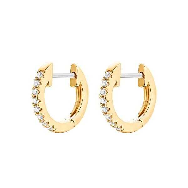 PAVOI 14K Gold Plated Cubic Zirconia Cuff Earrings