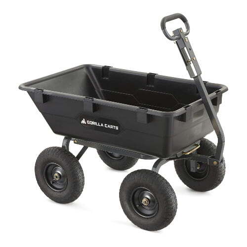 Gorilla Carts Heavy-Duty Garden Dump Cart