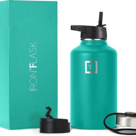 Alternative view of IRON °FLASK 64 oz Stainless Steel Water Bottle – Aquamarine