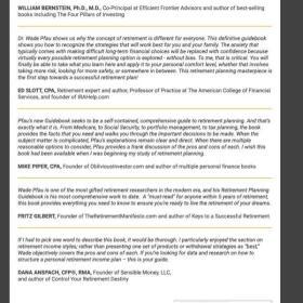 Alternative view of Retirement Planning Guidebook – by Wade Pfau (Author)