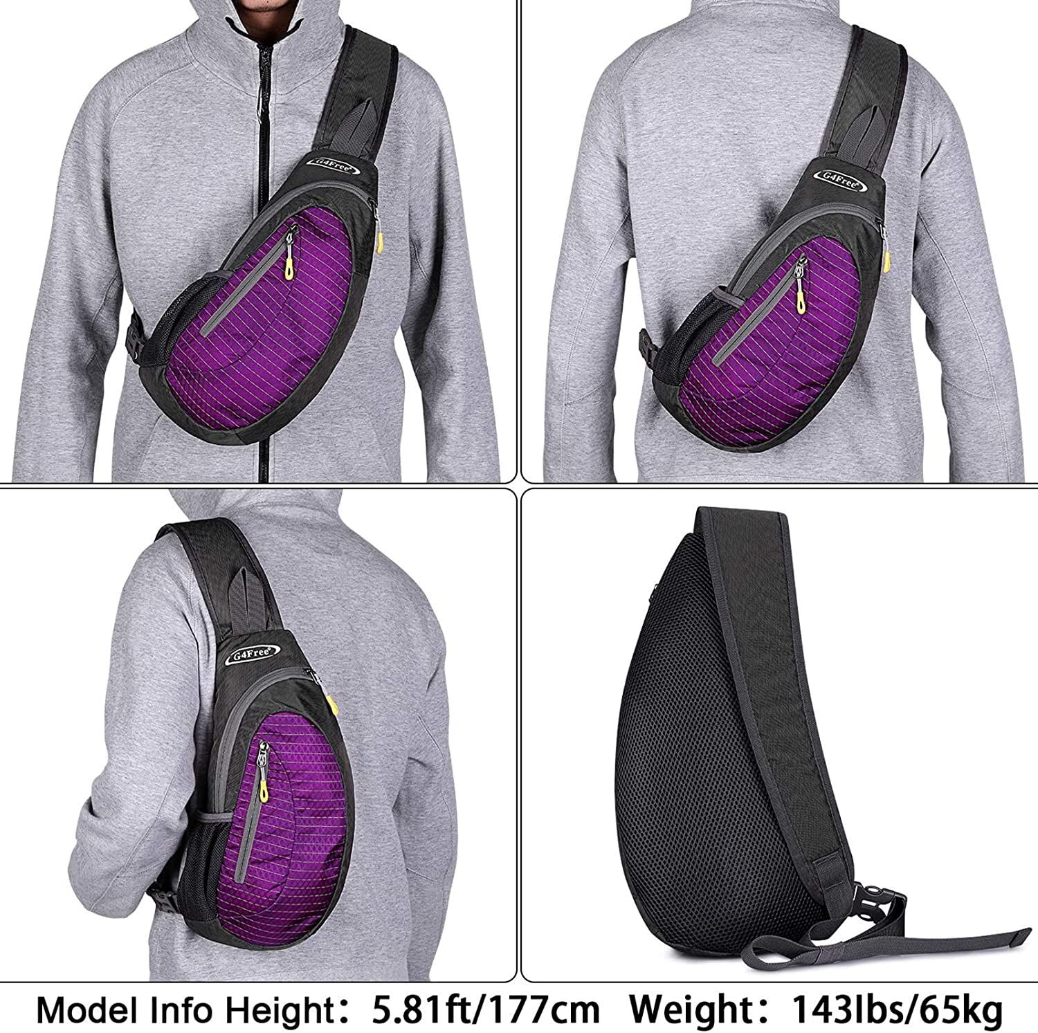 G4Free Compact Sling Bag – Purple - Image 5