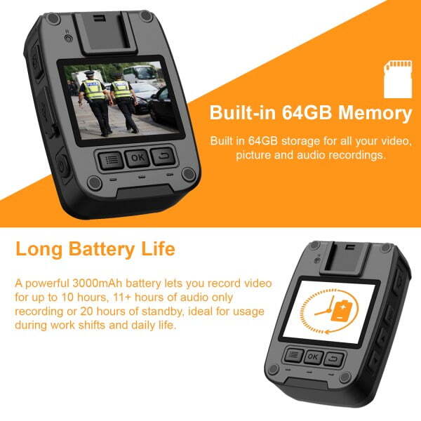 Alternative view of Rexing P2 FHD Body Camera 1080p Full HD With Type-C Port