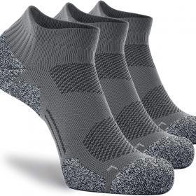 Unisex Cushioned Compression Athletic Ankle Socks Multipack