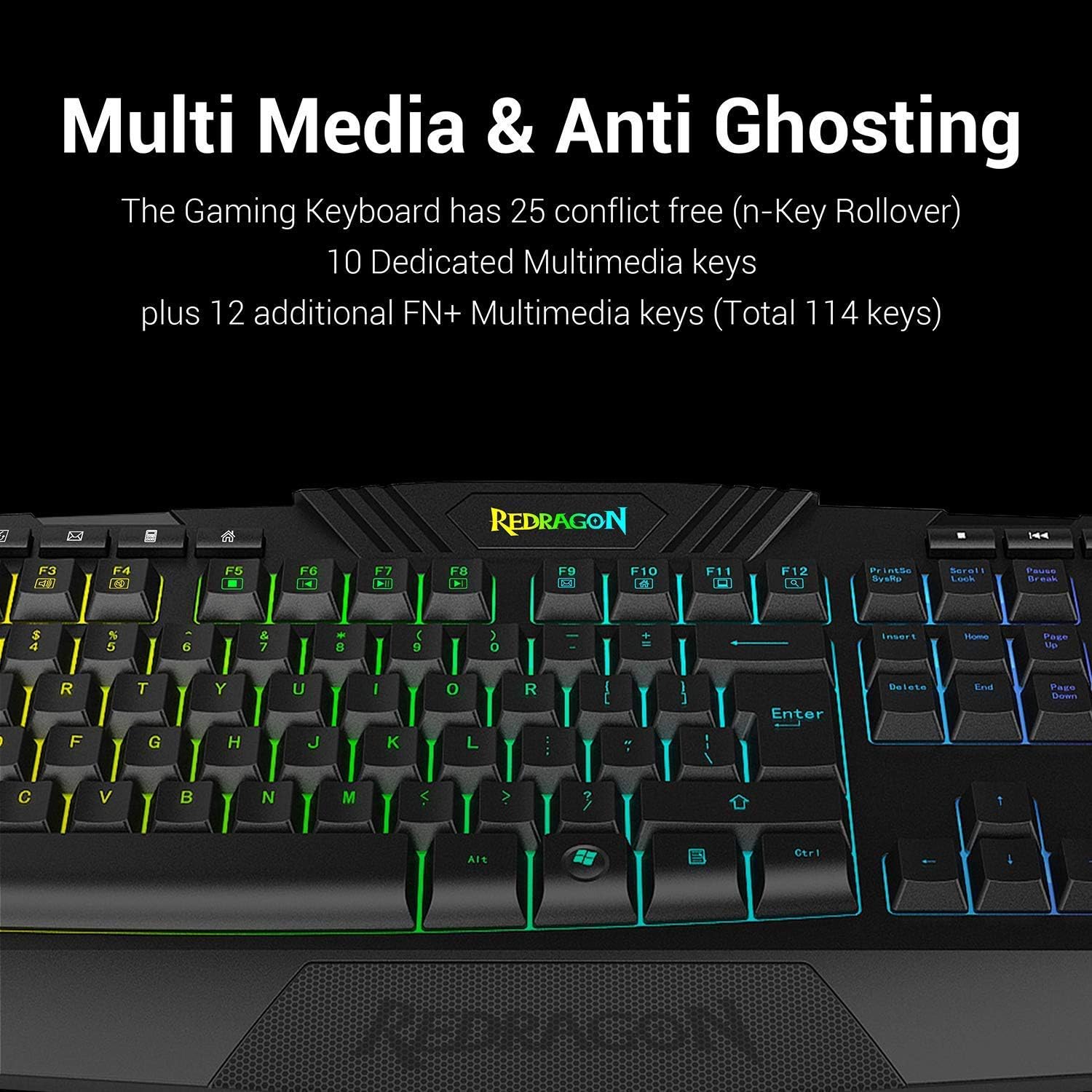 Redragon S101 Gaming Keyboard and M601 Mouse Combo Set - Image 5