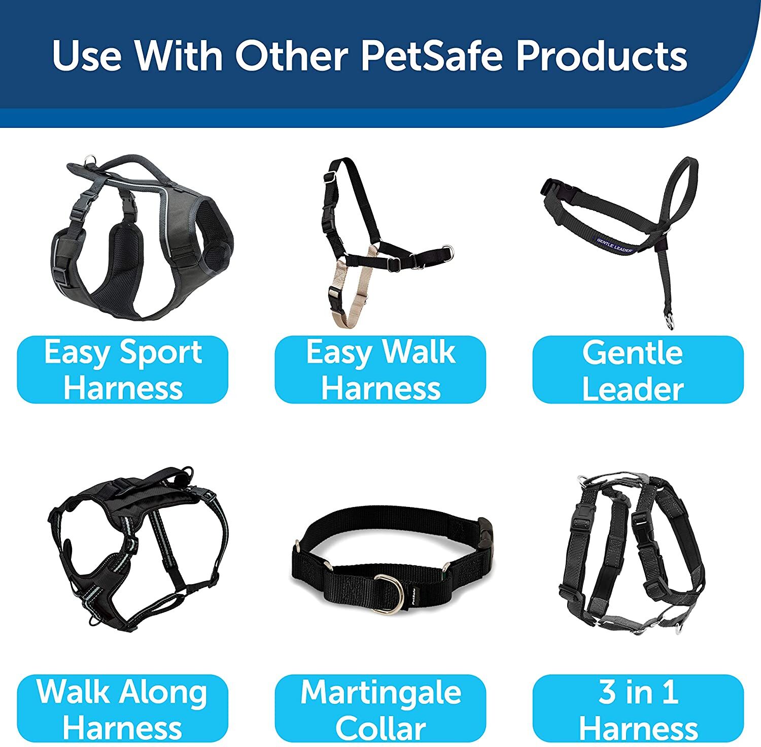 PetSafe Nylon Dog Leash, 1" x 4', Black – Durable with Bolt Snap - Image 4