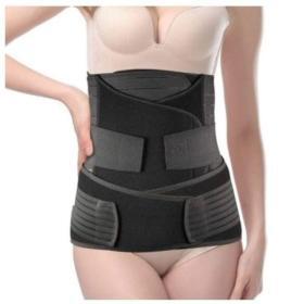 ChongErfei 3-in-1 Postpartum Support Belt - Black
