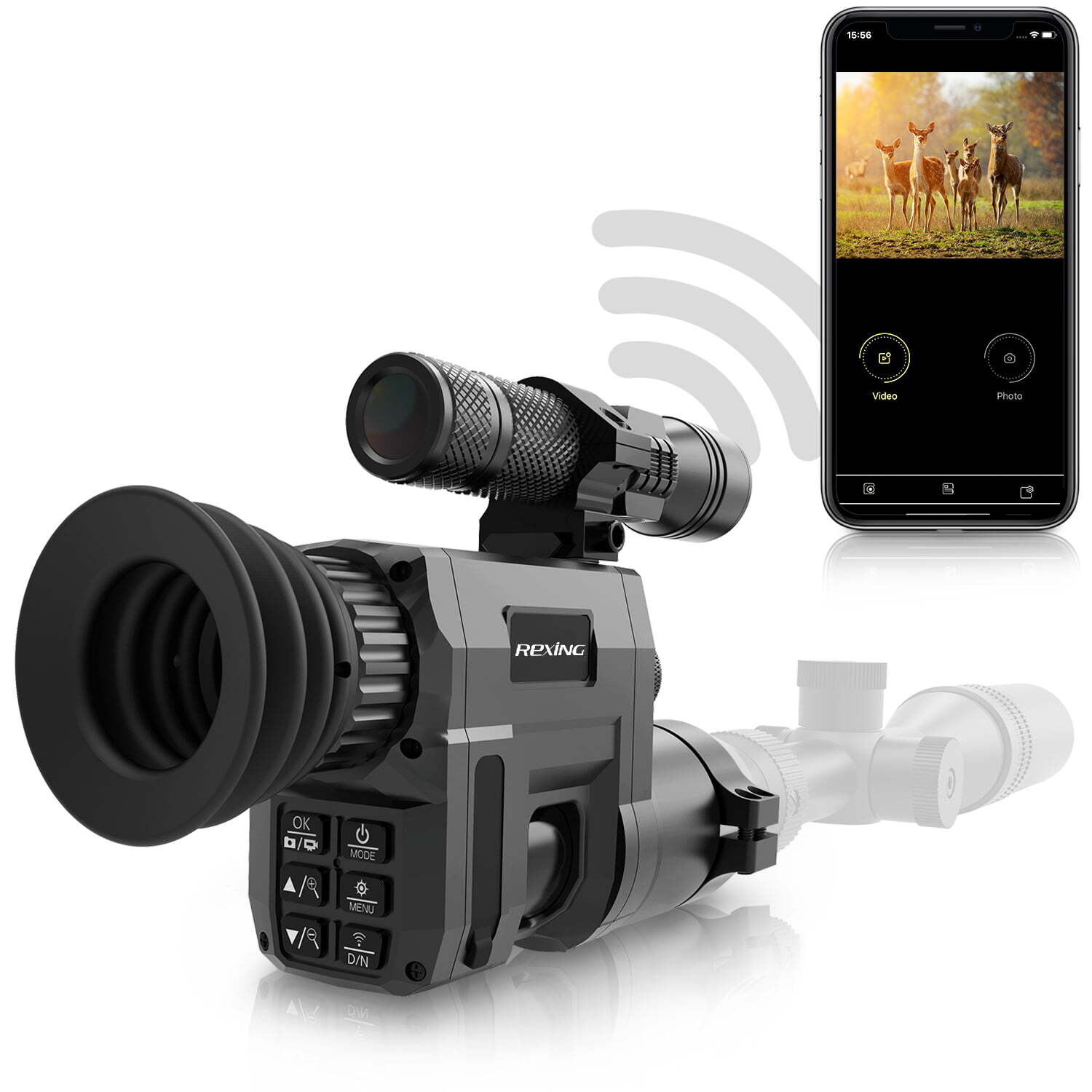 Rexing NVS1 Digital Infrared Night Vision Scope - Camera