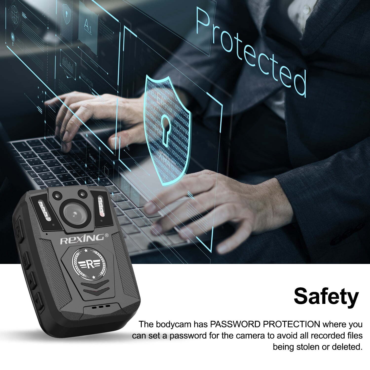 Rexing P2 FHD Body Camera 1080p Full HD With Type-C Port - Image 5