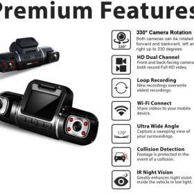 Alternative view of Rexing V2 PRO FULL HD Dual Camera