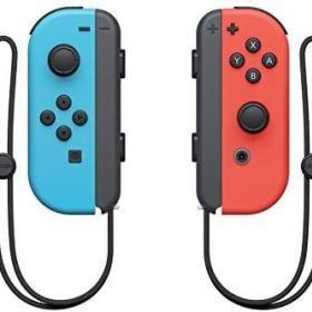 Alternative view of Nintendo Switch with Neon Blue and Neon Red Joy‑Con