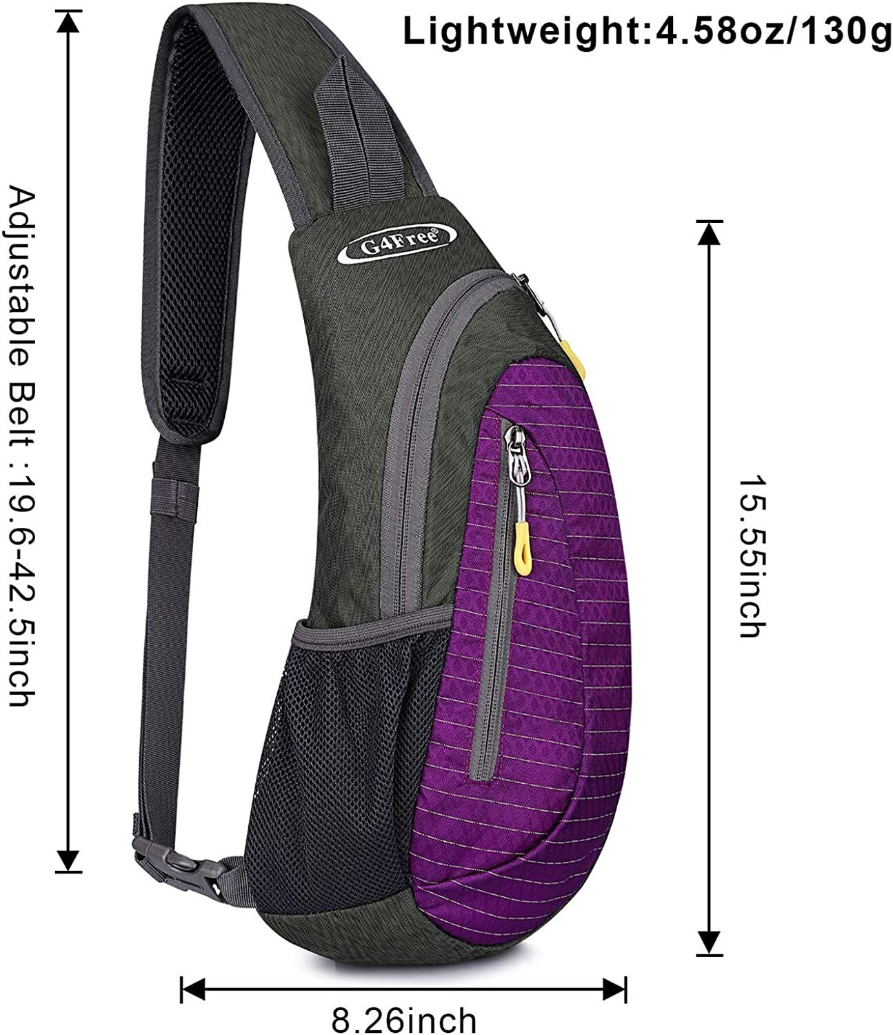 G4Free Compact Sling Bag – Purple - Image 3
