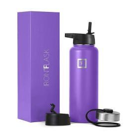Alternative view of IRON °FLASK 18 oz Stainless Steel Water Bottle – Cobalt