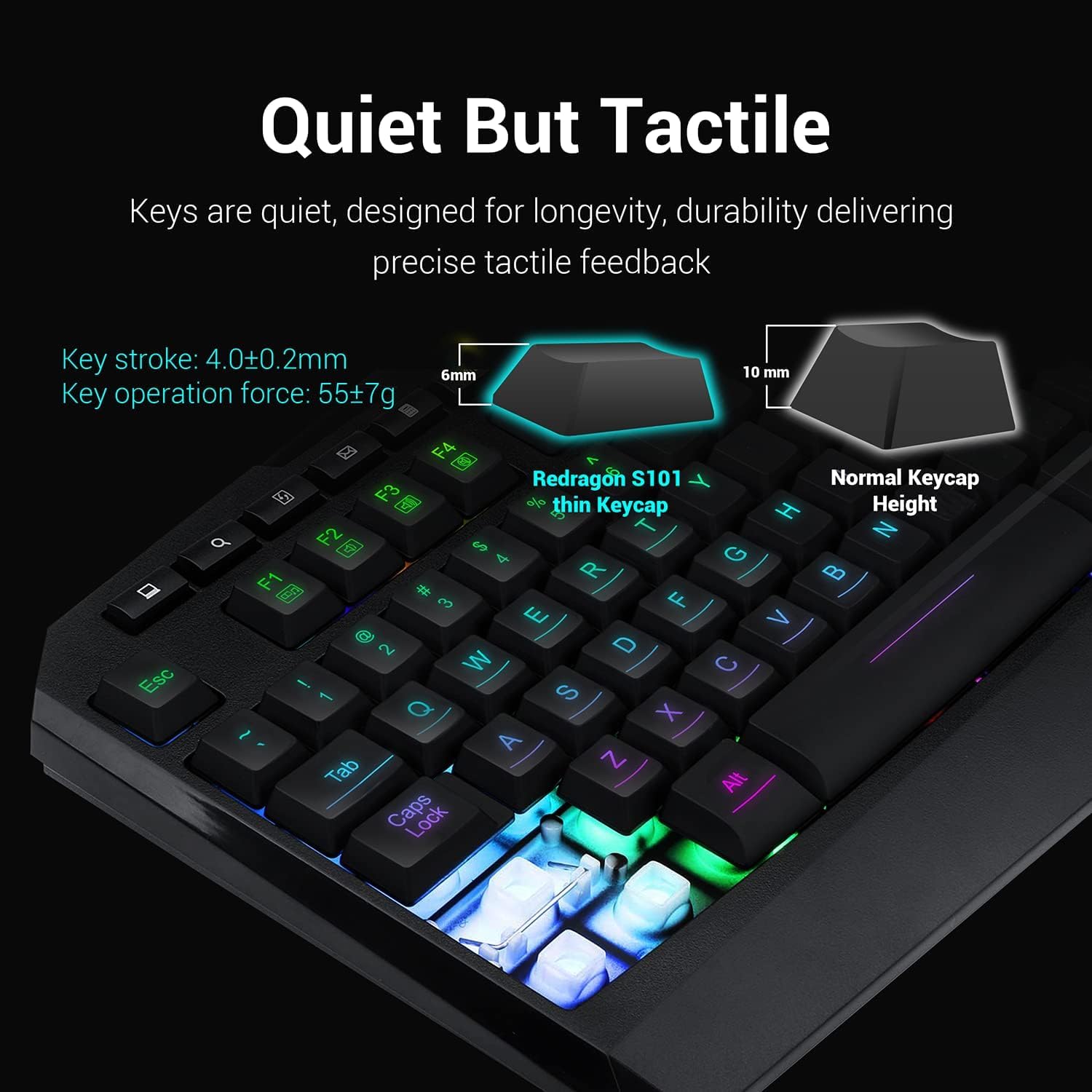 Redragon S101 Gaming Keyboard and M601 Mouse Combo Set - Image 3