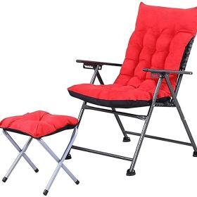 XZGDEN Lightweight Portable Folding Deck Chair – Red