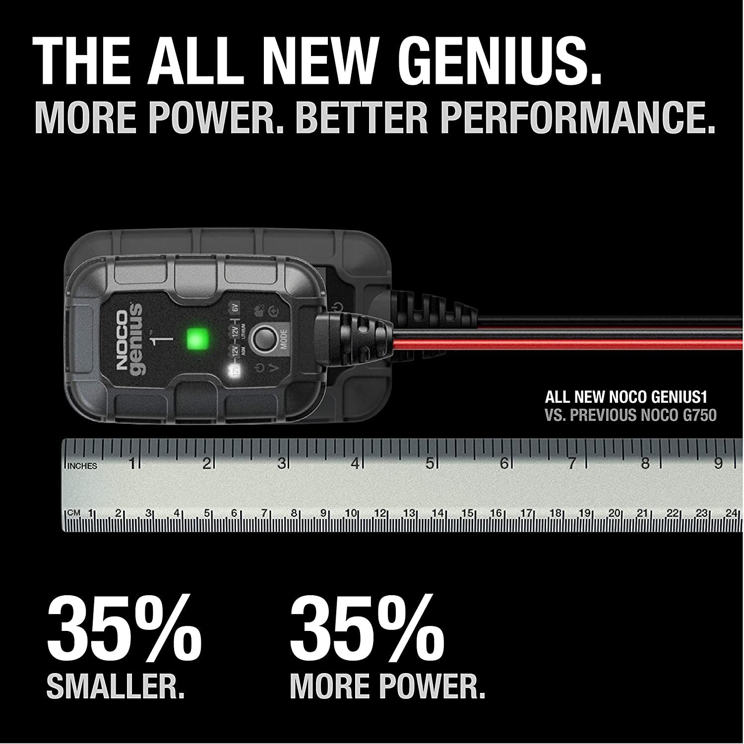 NOCO GENIUS1: 1A 6V/12V Smart Battery Charger - Image 2